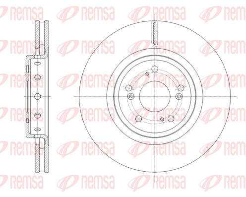 Brake Disc - 61658.10 REMSA