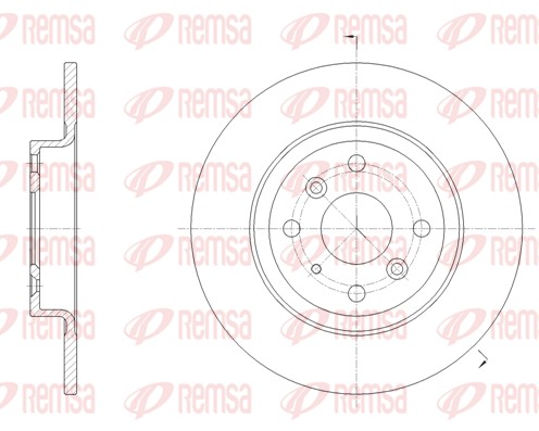 Brake Disc - 61660.00 REMSA