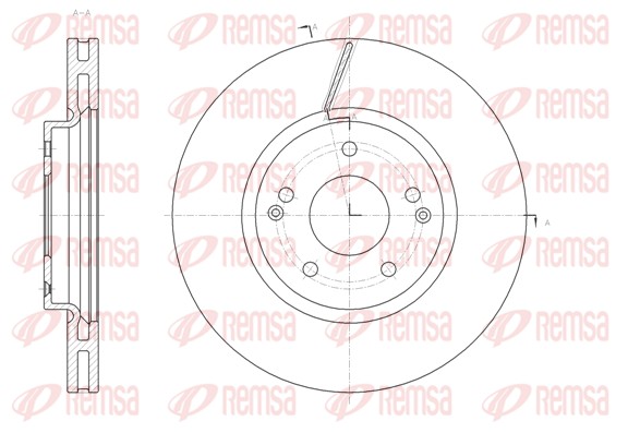 Brake Disc - 61663.10 REMSA