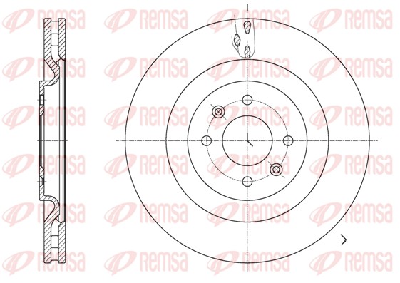 Brake Disc - 61667.10 REMSA