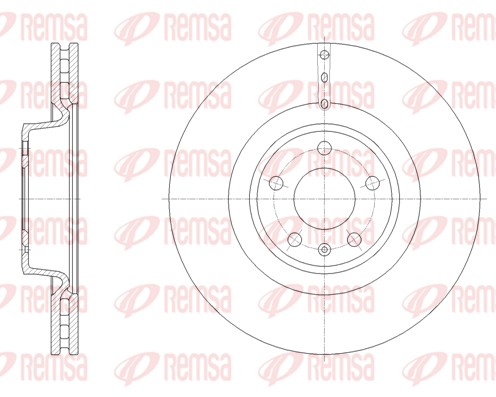 Brake Disc - 61670.10 REMSA