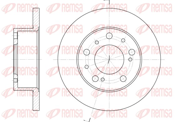 Brake Disc - 6169.00 REMSA
