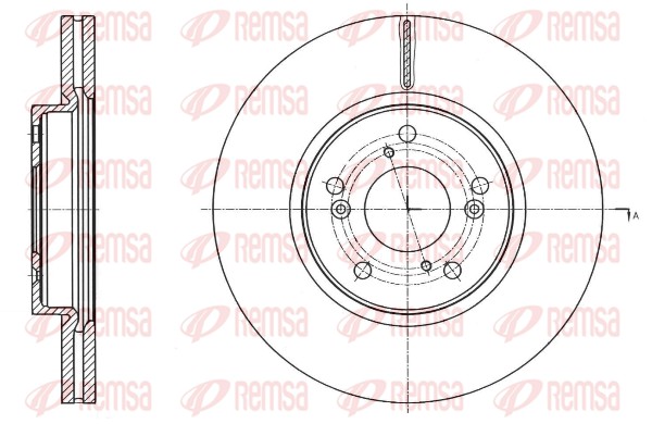 Brake Disc - 61754.10 REMSA