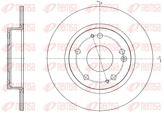 Brake Disc - 61756.00 REMSA