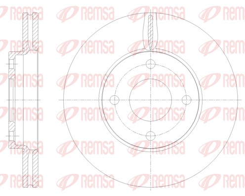 Brake Disc - 61778.10 REMSA