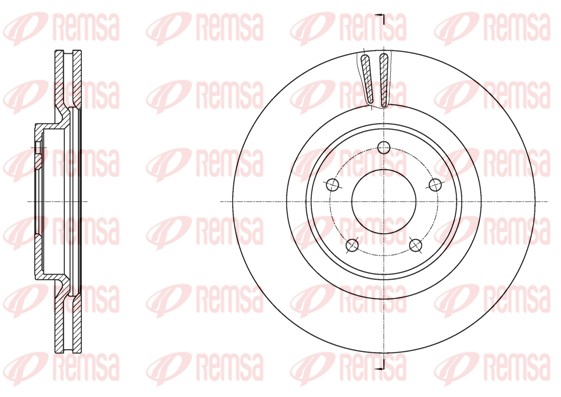 Brake Disc - 61790.10 REMSA