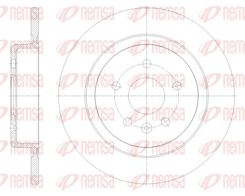 Brake Disc - 61791.00 REMSA