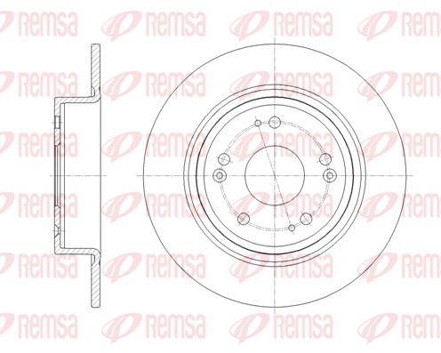 Brake Disc - 61811.00 REMSA
