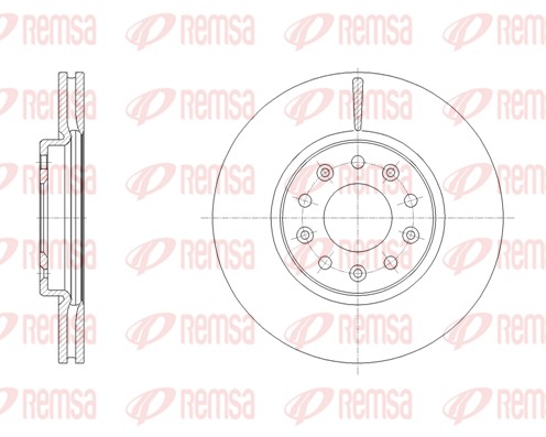 Brake Disc - 61817.10 REMSA