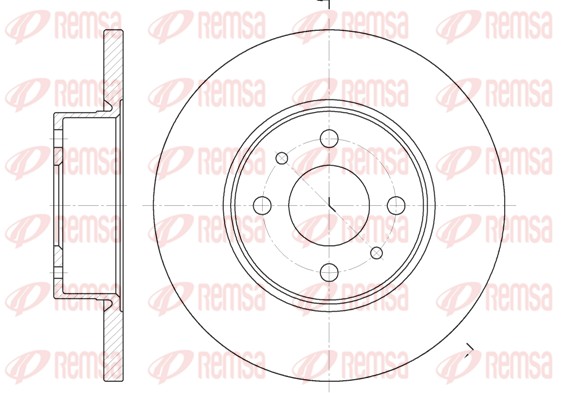 Brake Disc - 6182.00 REMSA