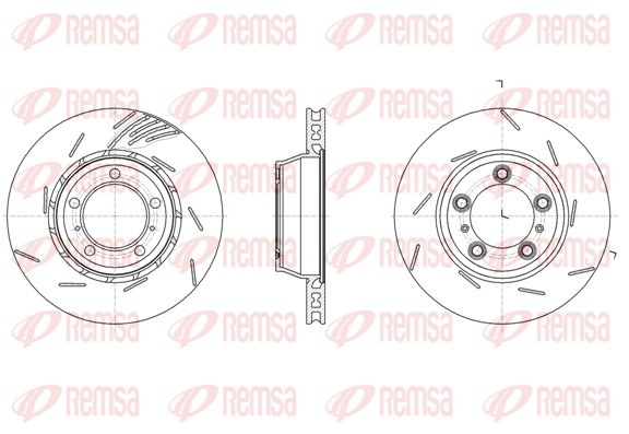 Brake Disc - 61861.10 REMSA