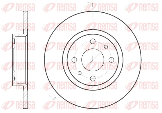 Brake Disc - 6191.00 REMSA