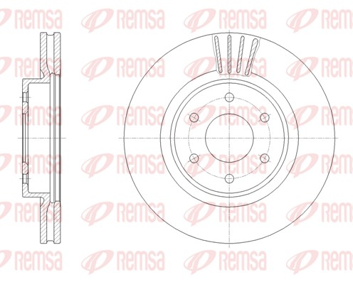 Brake Disc - 61963.10 REMSA