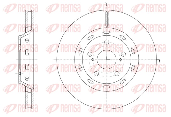 Brake Disc - 61968.10 REMSA