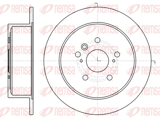 Brake Disc - 61969.00 REMSA