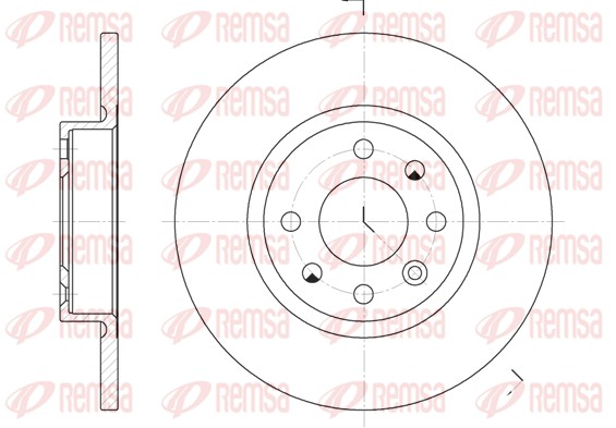 Bremsscheibe - 6209.00 REMSA