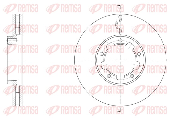 Brake Disc - 62091.10 REMSA
