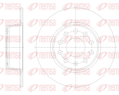 Brake Disc - 62098.00 REMSA