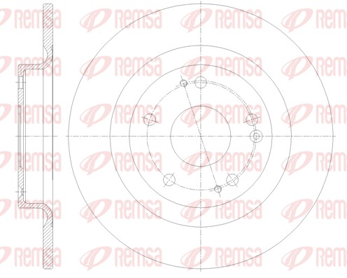 Brake Disc - 62101.00 REMSA