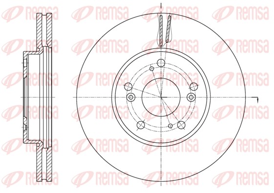Brake Disc - 62107.10 REMSA