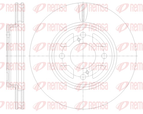 Brake Disc - 62120.10 REMSA
