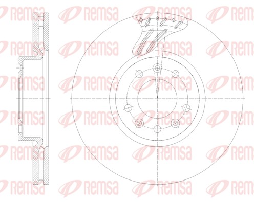 Brake Disc - 62122.10 REMSA