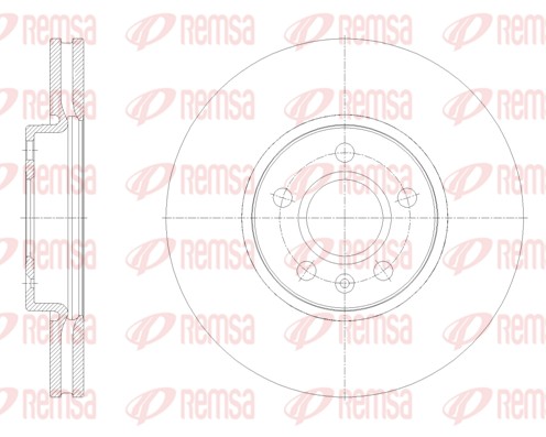 Brake Disc - 62124.10 REMSA