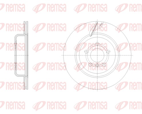 Brake Disc - 62128.10 REMSA