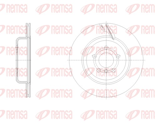 Brake Disc - 62128.11 REMSA