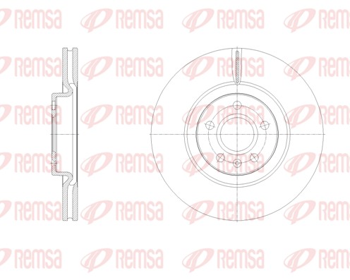 Brake Disc - 62129.10 REMSA