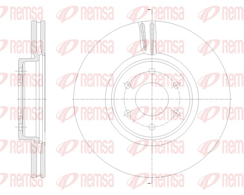 Brake Disc - 62136.10 REMSA