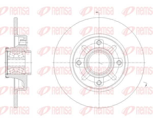Brake Disc - 62137.20 REMSA