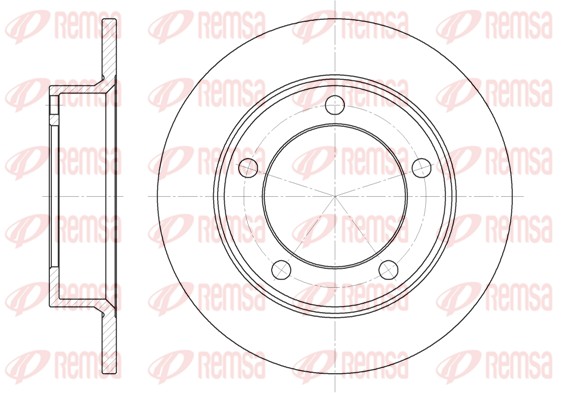Brake Disc - 6257.00 REMSA
