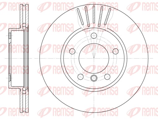 Brake Disc - 6324.10 REMSA