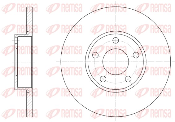 Brake Disc - 6327.00 REMSA