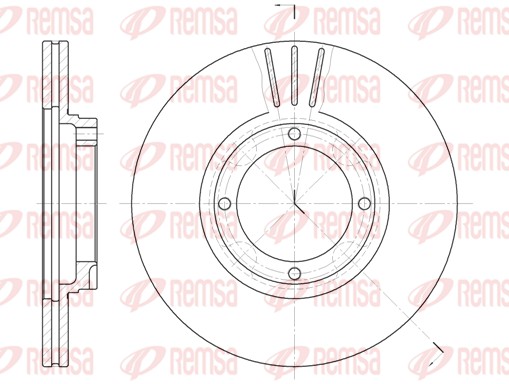 Brake Disc - 6374.10 REMSA