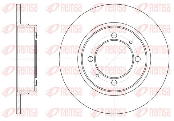 Brake Disc - 6390.00 REMSA