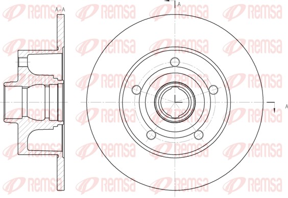 Brake Disc - 6431.00 REMSA