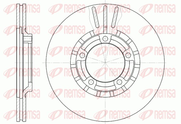 Brake Disc - 6437.10 REMSA
