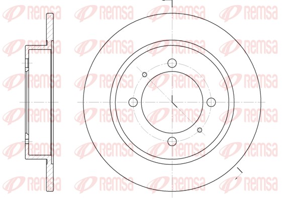 Brake Disc - 6447.00 REMSA