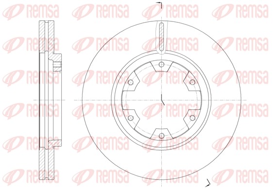 Brake Disc - 6466.10 REMSA