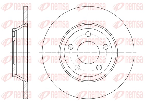 Brake Disc - 6472.00 REMSA
