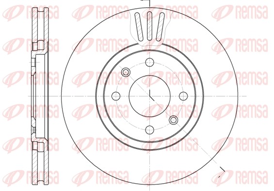 Brake Disc - 6486.10 REMSA