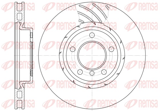 Brake Disc - 6508.10 REMSA