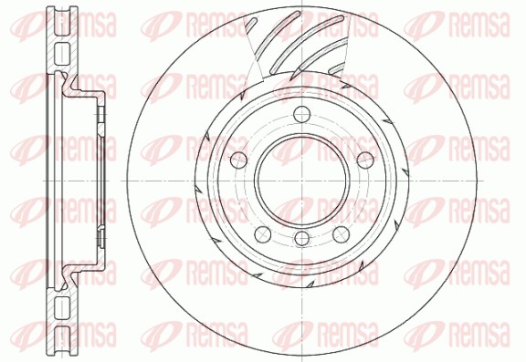 Brake Disc - 6508.11 REMSA