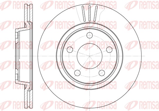 Brake Disc - 6548.10 REMSA