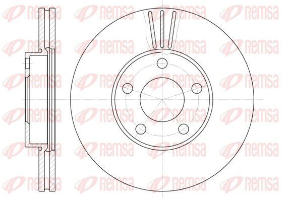 Brake Disc - 6549.10 REMSA