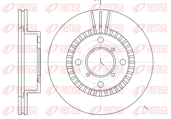 Bremsscheibe - 6553.10 REMSA