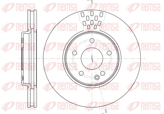 Brake Disc - 6556.10 REMSA