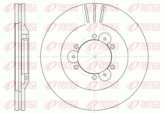 Brake Disc - 6560.10 REMSA